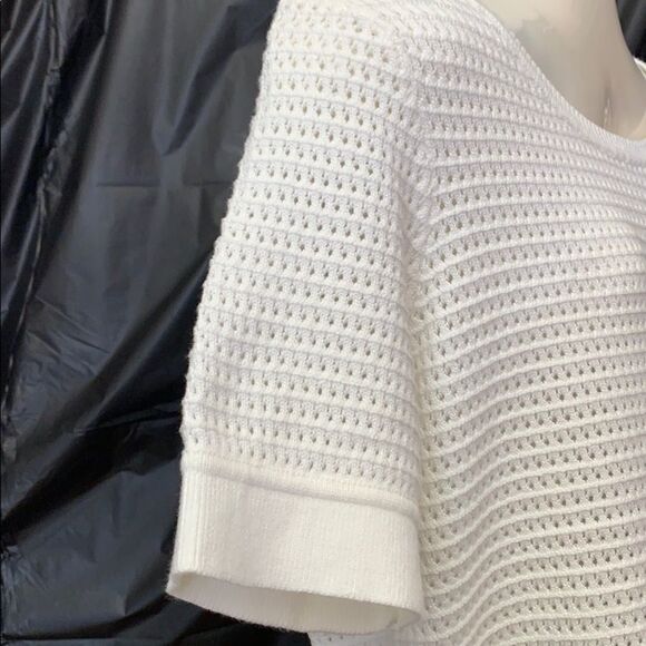CHAUS WHITE WOVEN TOP - Picture 3 of 5
